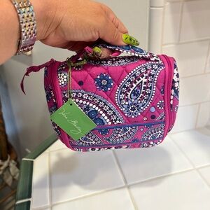 Vera Bradley Petite Mini Hanging Floral Paisley Cosmetic Case